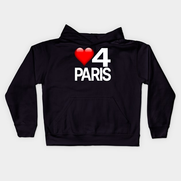 Love for Paris Kids Hoodie by StrictlyDesigns